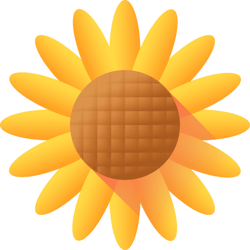 Sunflower botanical sunflower petals icon