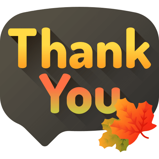 Thank you fall thank you thanksgiving icon