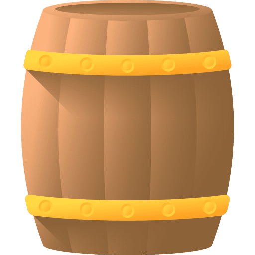 Barrel beer wine bar icon