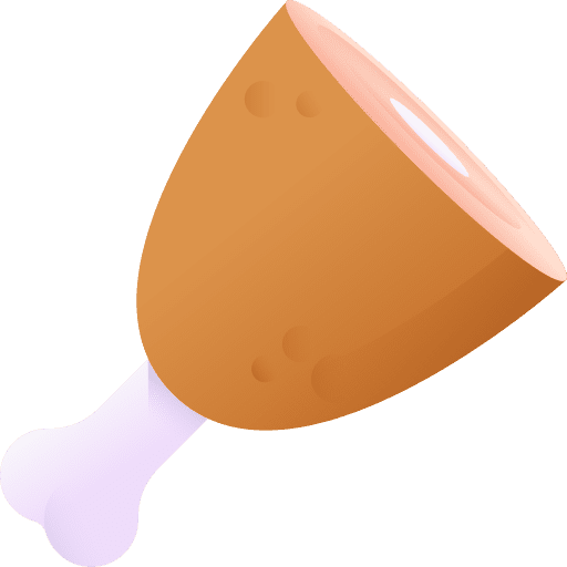 Ham leg food nutrition icon