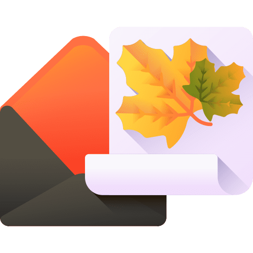 Letter letter paper autumn icon