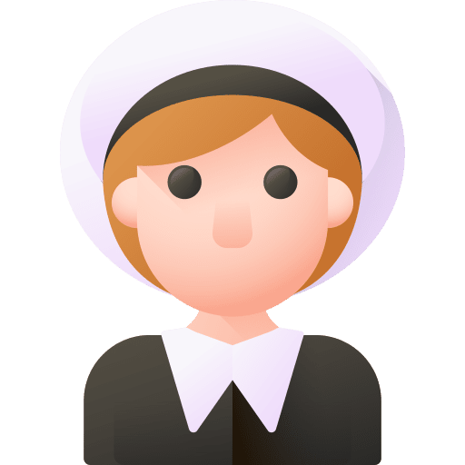 Pilgrim fashion pilgrim woman icon