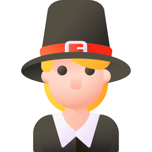 Pilgrim pilgrim thanksgiving woman icon