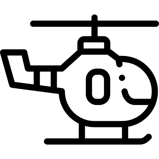 Helicopter transportation fly aircraft icon