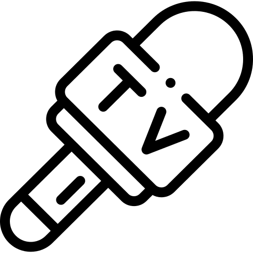 Microphone communications microphone tv icon