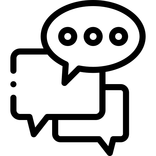 Chatting speech bubble communication google talk icon