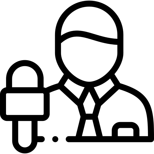 Journalist user journalist man icon