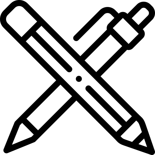 Pen pencil education school icon