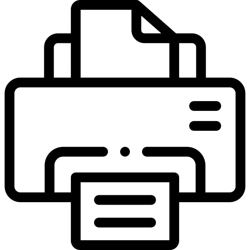 Printer electronics computer paper icon