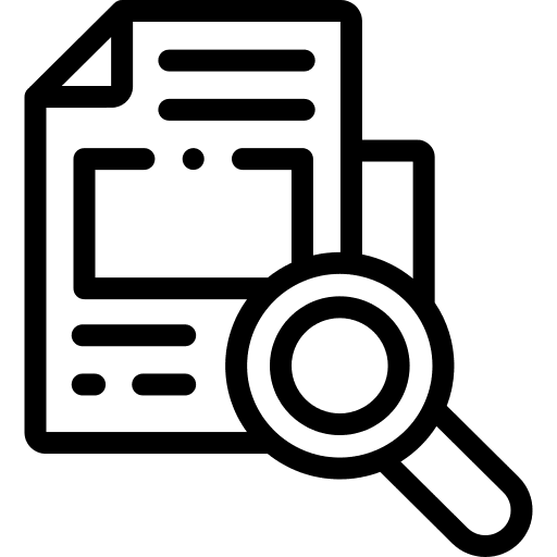 Searching communications searching loupe icon