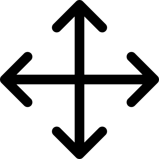 Arrows full screen move position icon