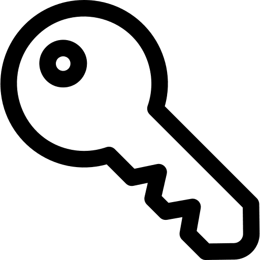 Key smart key door key key icon