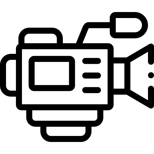 Video electronics filming camera icon