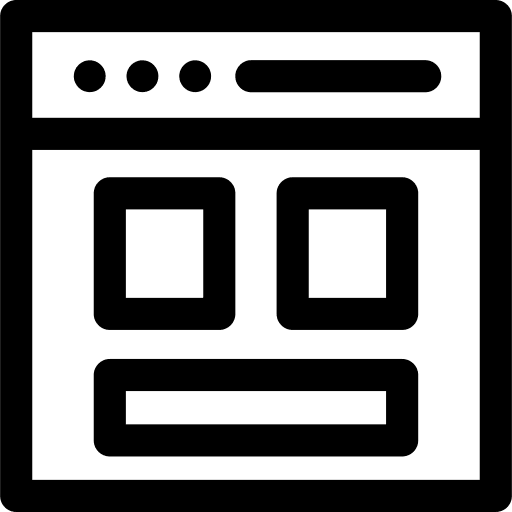 Browser www page layout icon