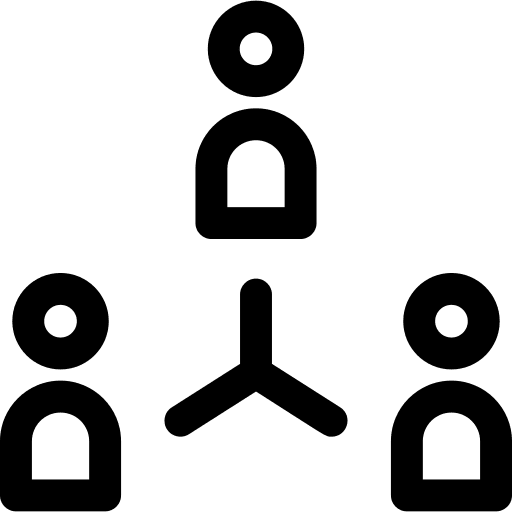 People team networking group icon