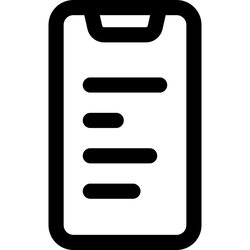 Smartphone adaptive smartphone web icon