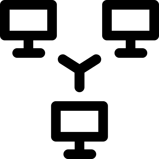 Computers marketing local network connection icon