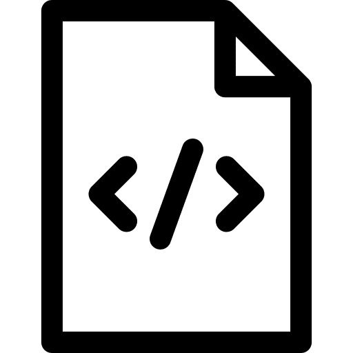 Document format css code document icon