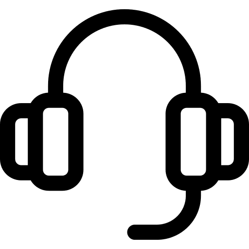 Headphones microphone audio headphones icon