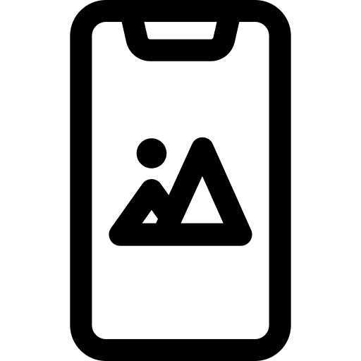 Smartphone photo multimedia smartphone icon