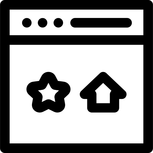 Browser home browser star icon