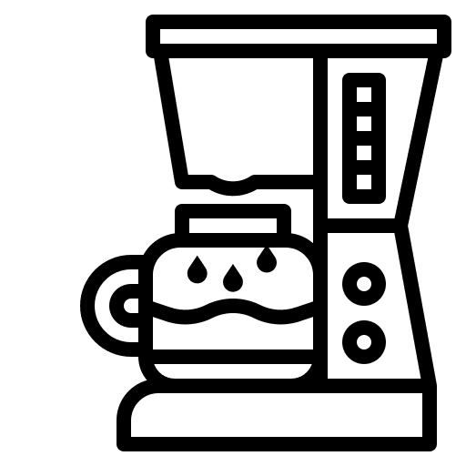 Coffee machine food and restaurant coffee machine hot coffee icon