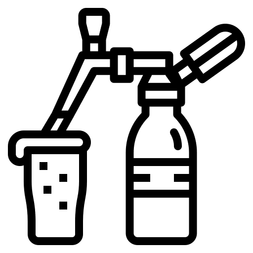 Coffee maker ice coffee cold gas icon