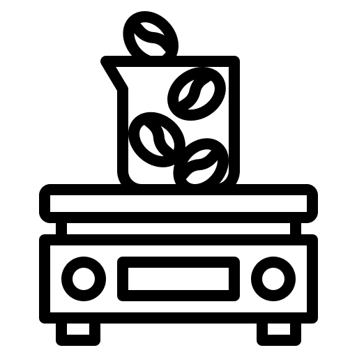 Digital electronics grocery scale digital icon