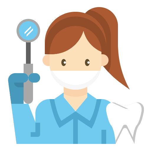 Dental care work job surgeon icon