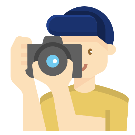Photographer avatar camera photo icon