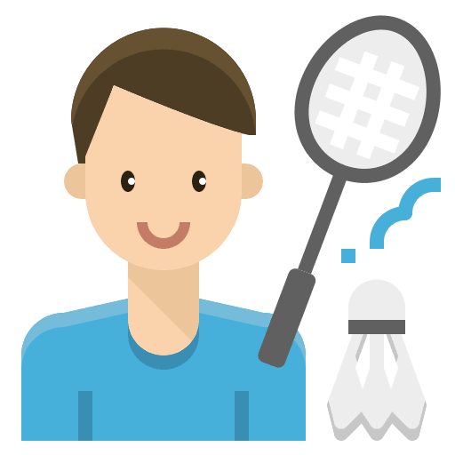 Badminton occupation badminton player icon