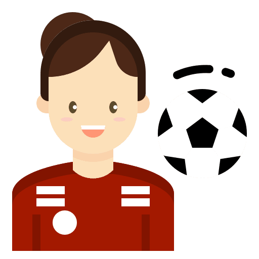 Football professions and jobs game occupation icon