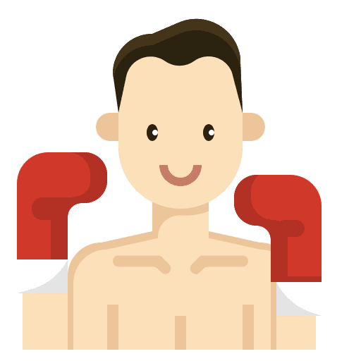 Kickboxer people person sport icon