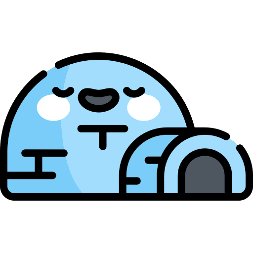 Igloo building north pole architecture icon