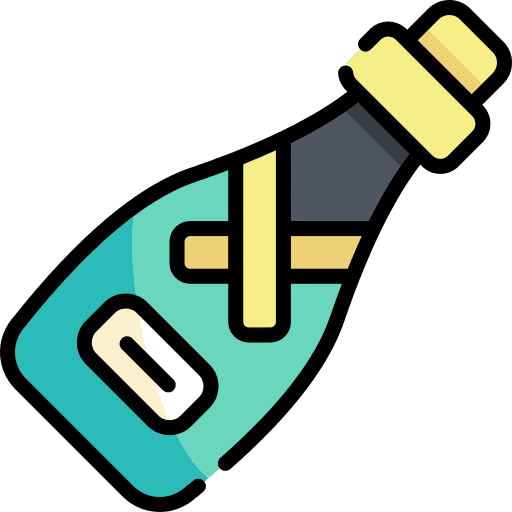 Champagne bottle drink champagne icon