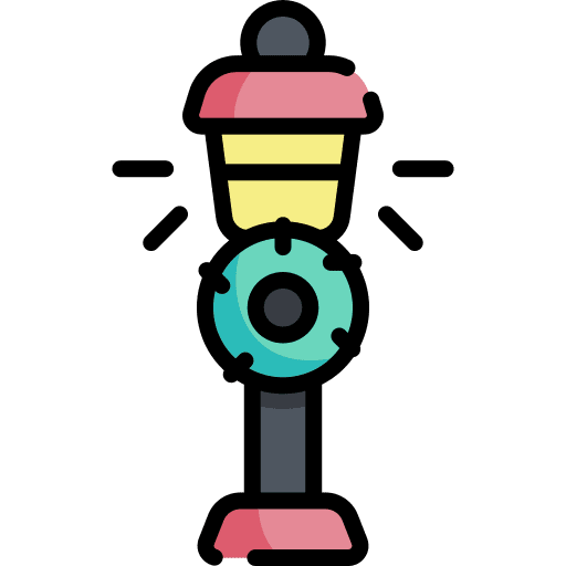 Light electronics lamp street icon