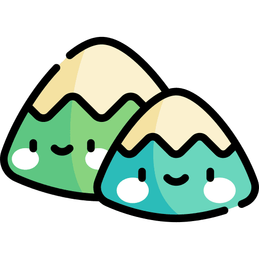 Mountain nature snow landscape icon