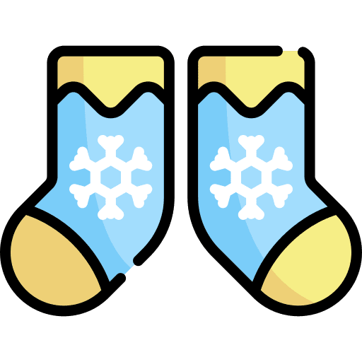 Socks winter fashion garment icon
