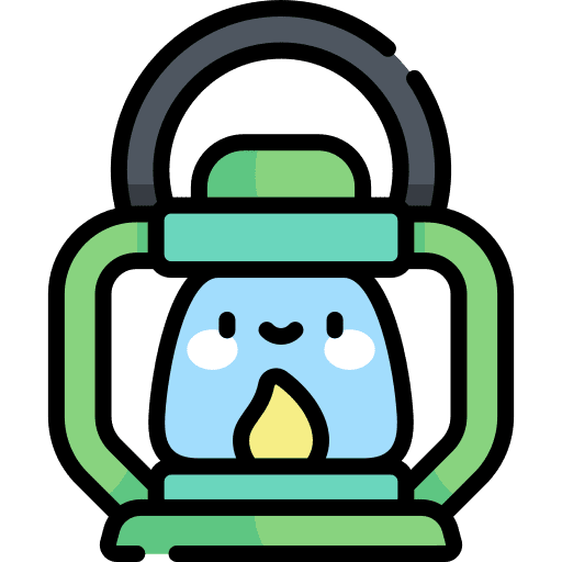 Lantern lantern camping holidays icon
