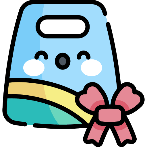 Shopping bag gift commerce and shopping shopping bag icon