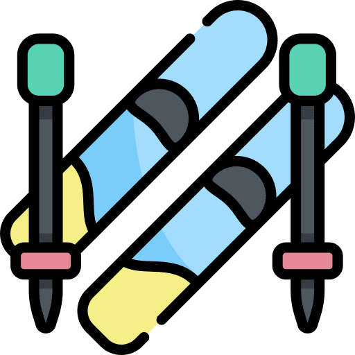 Ski snowboard skate skiing icon