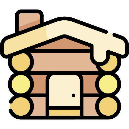 Cabin cabin real estate architecture and city icon