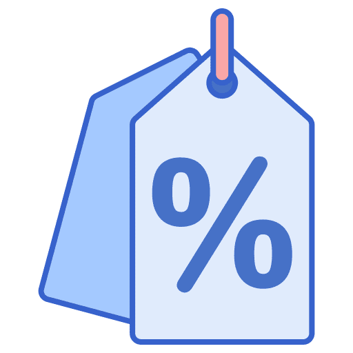 Discount tag discount tag commerce and shopping ticket icon