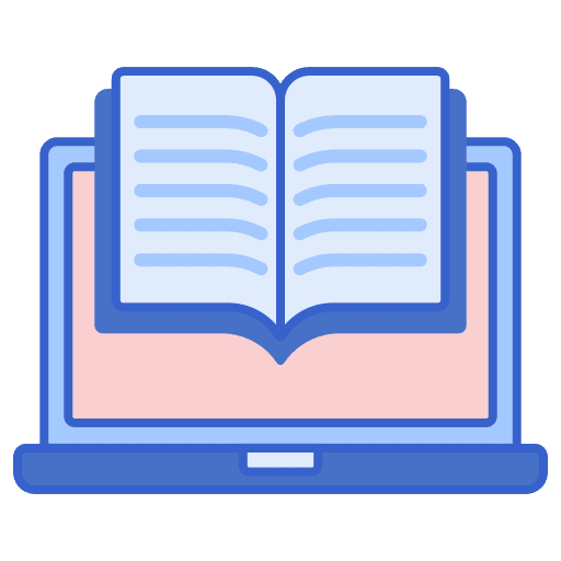Ebook open book reading ebook icon