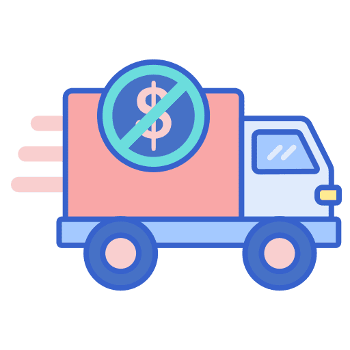 Free shipping travel movement transport icon