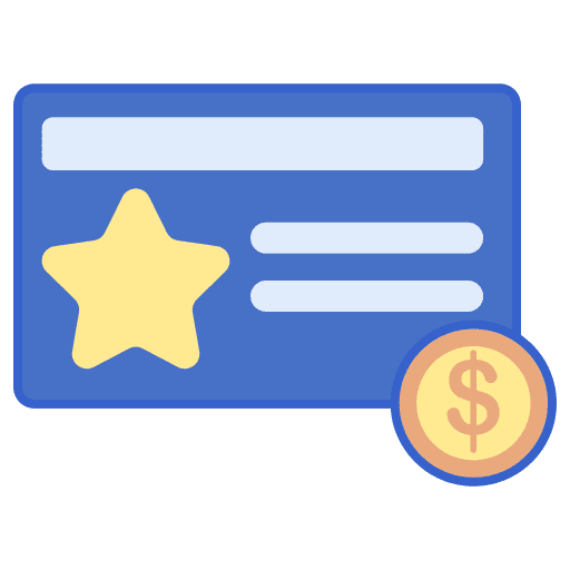 Member card promotion card reward points icon