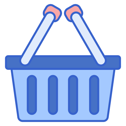 Shopping basket shop online shop commerce and shopping icon