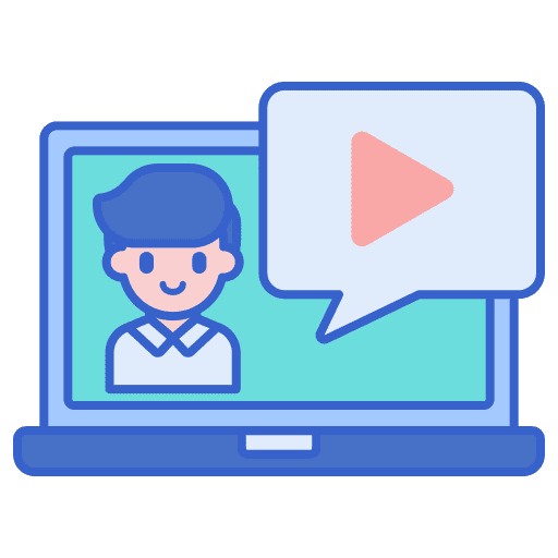 Online education video lesson education online education icon