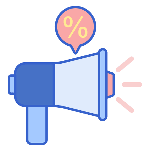 Promotion commerce and shopping promotion promo icon