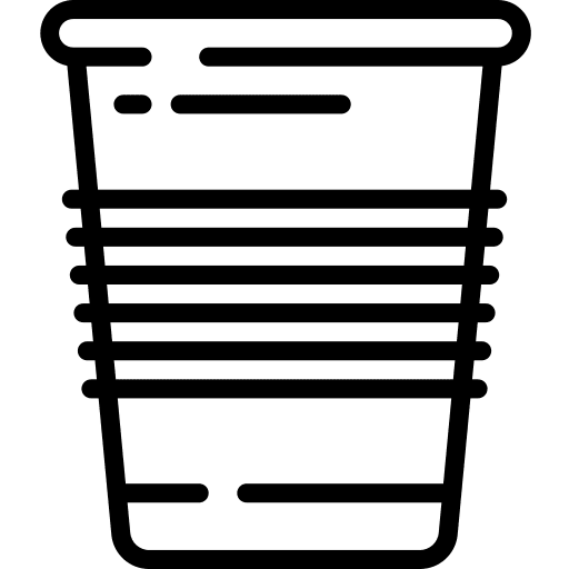 Cup recycling bin industry ecology icon